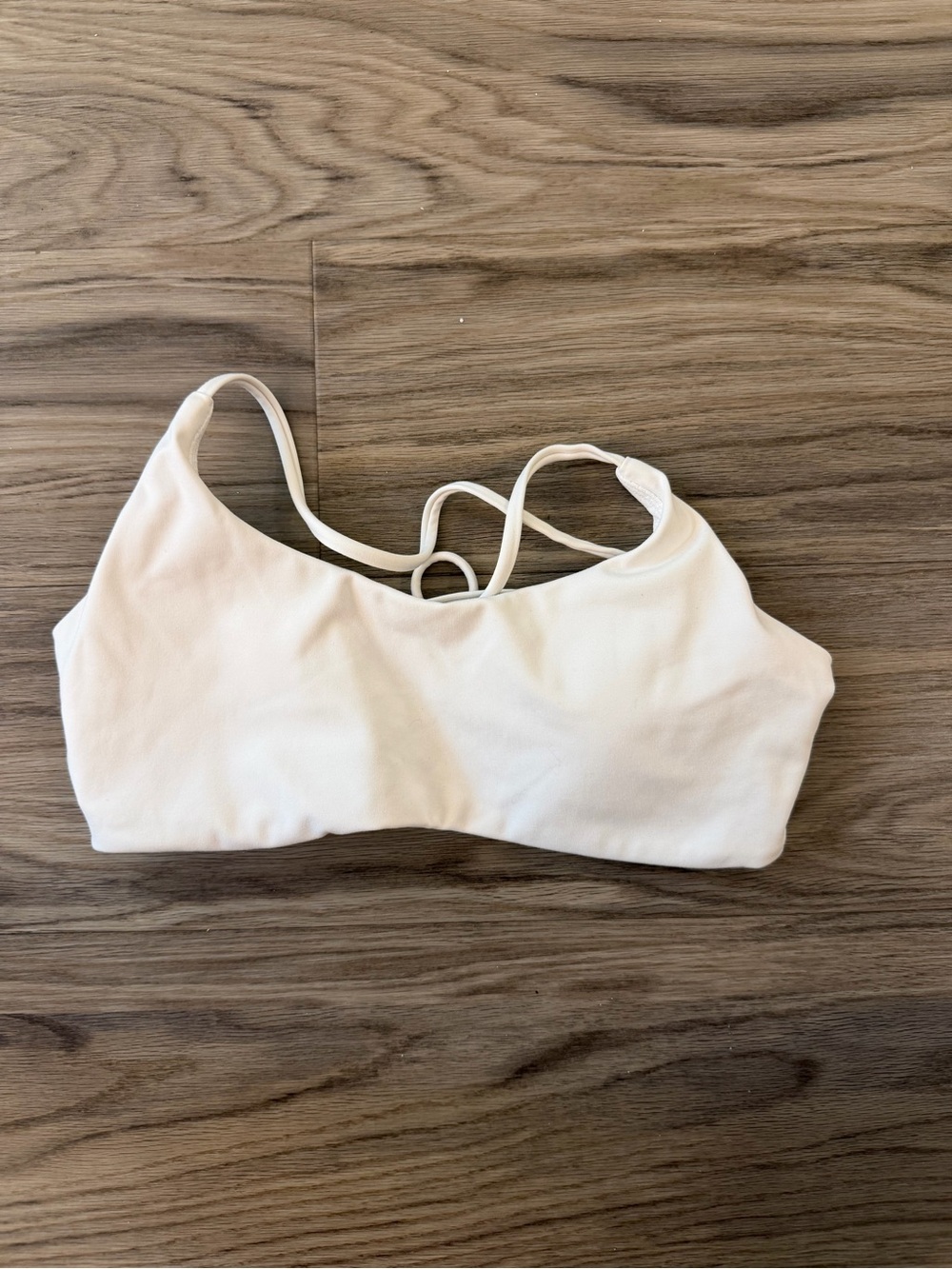 CSB Lexi Crop Bra white size small